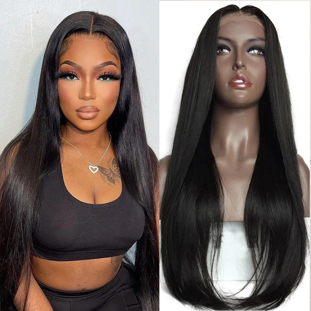 

AIMEYA Brazilian Remy Hair Deep Part Natural Straight Lace Front Human Hair Wigs For Women 13x4/13x6 Transparent Lace Front Wig