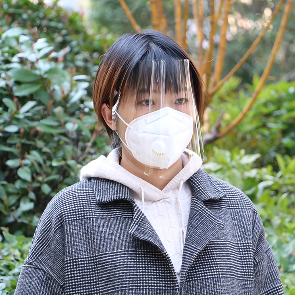 Полная маска для лица Защитная против брызг Анти туман Прозрачная шлифовальная