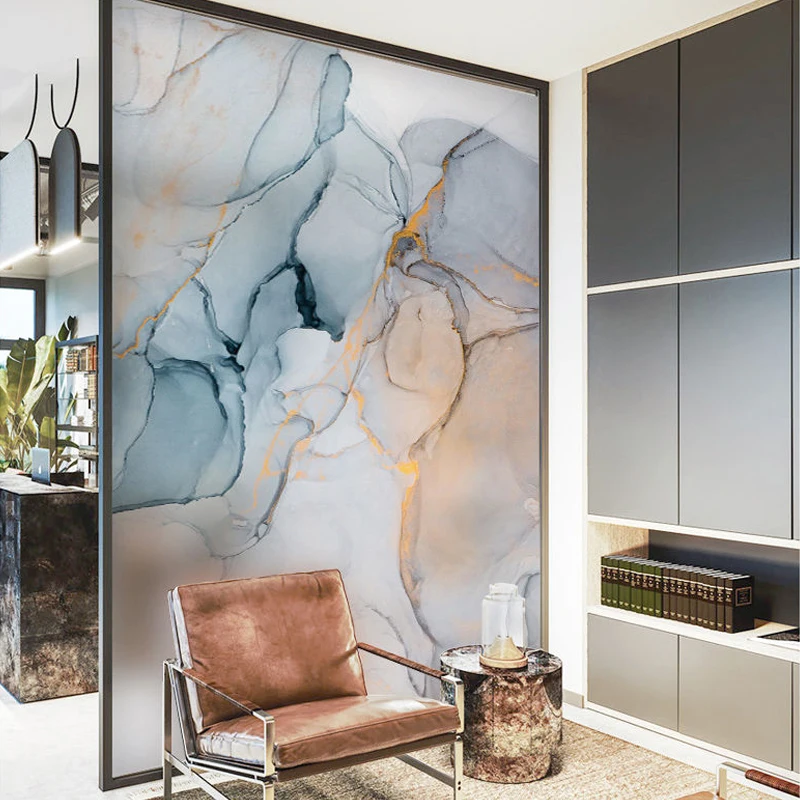 Матовая пленка для окон витражная мраморный декор неклейкая виниловая наклейки