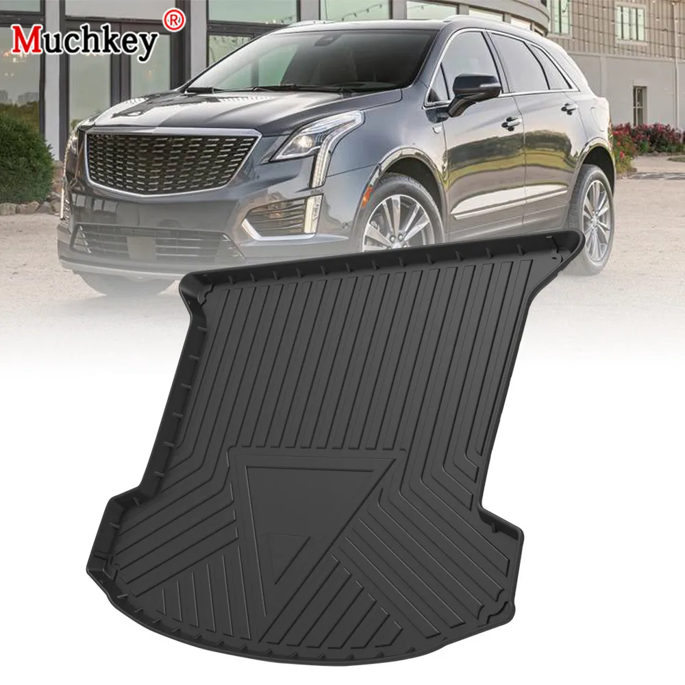 

Muchkey TPE Trunk Mat For Cadillac XT5 2017 2018 2019 2020 Car Waterproof Non-Slip Custom Rubber 3D Cargo Liner Accessories