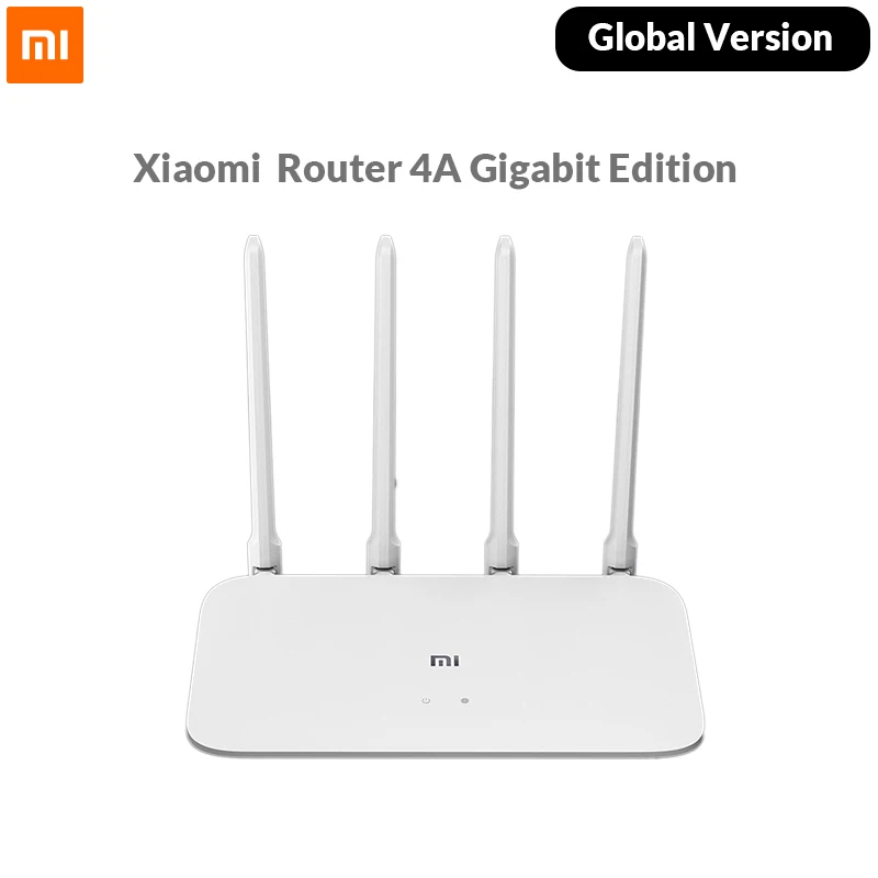Глобальная версия Xiaomi Mi WiFi роуроутер 4А смарт роутер Gigabit Edition 100M 1000M 2 4 GHz 5GHz rom 16MB 64MB