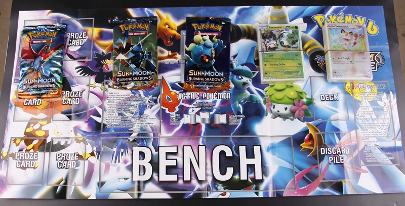 

Portable Iron Box Pokemon Cards English Version Battle Game Collection Card PTCG Action Figure Child Toy Gift