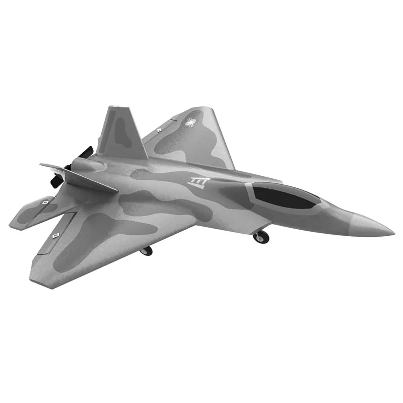 F22 мини Raptor EPP 260mm размах крыльев 2 4G 4CH 6 осевой RC самолет тренажер Warbird с