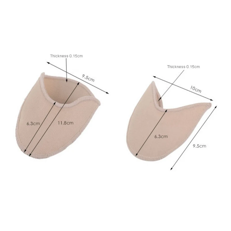 

A Pair/Set Comfortable Belly Ballet Dance Toe Pad Practice Shoes Foot Thong Protect Dance Socks Foot Care Accessories XQ