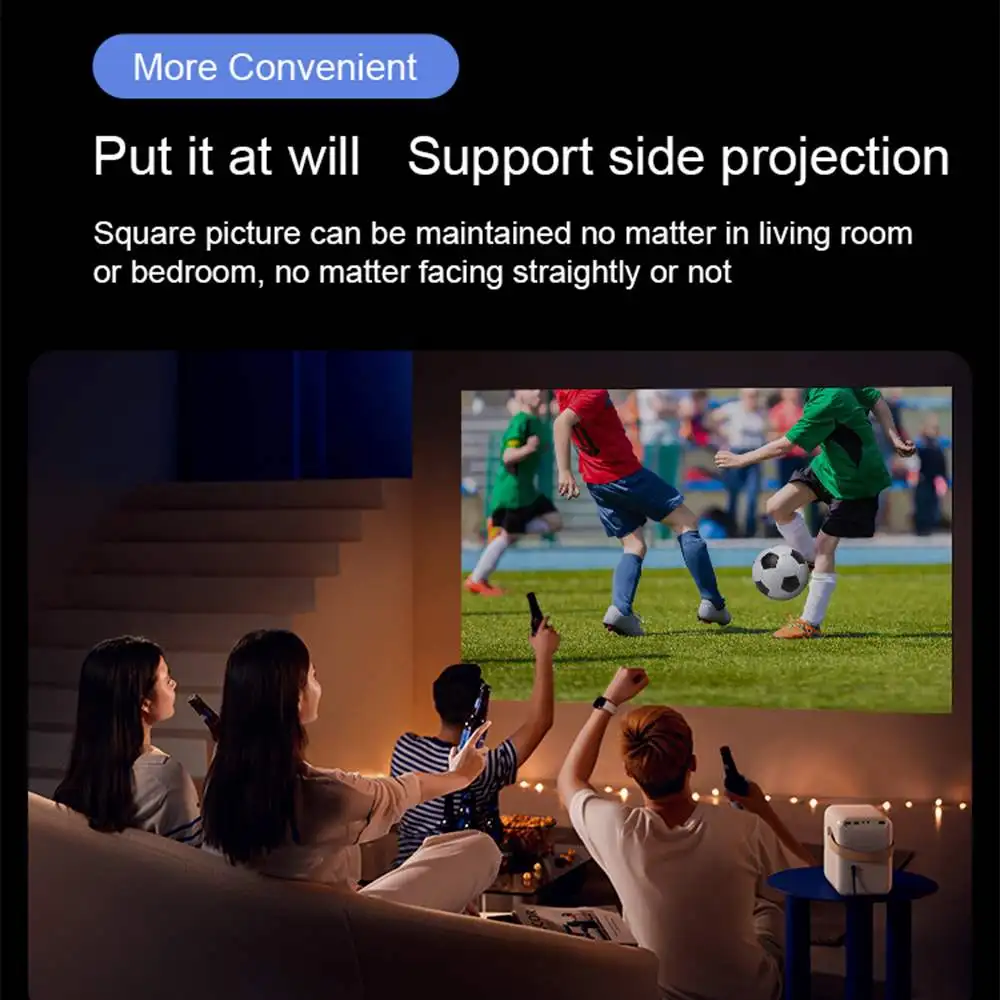 Global Version Wanbo T6 Max Android 9.0 1080P Projector 550ANSI Lumens Electric-Focus 5G WIFI BT5.0 2+16GB AI Voice Home Theater |