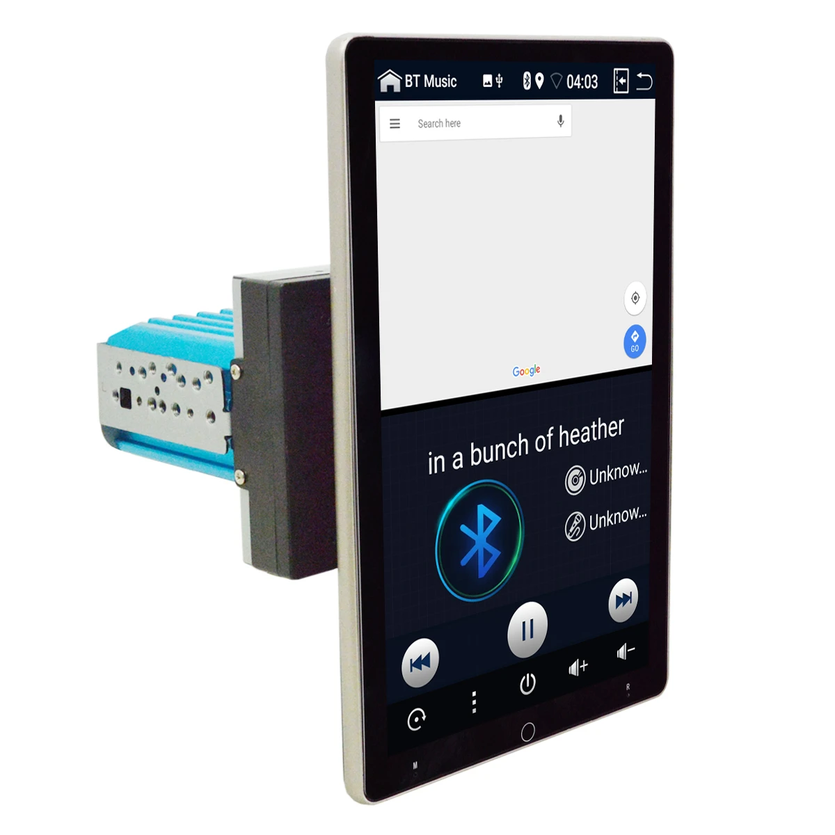 Электрический вращающийся большой экран Android 9 Мультимедиа для Hyundai Santa Fe 2013 GPS