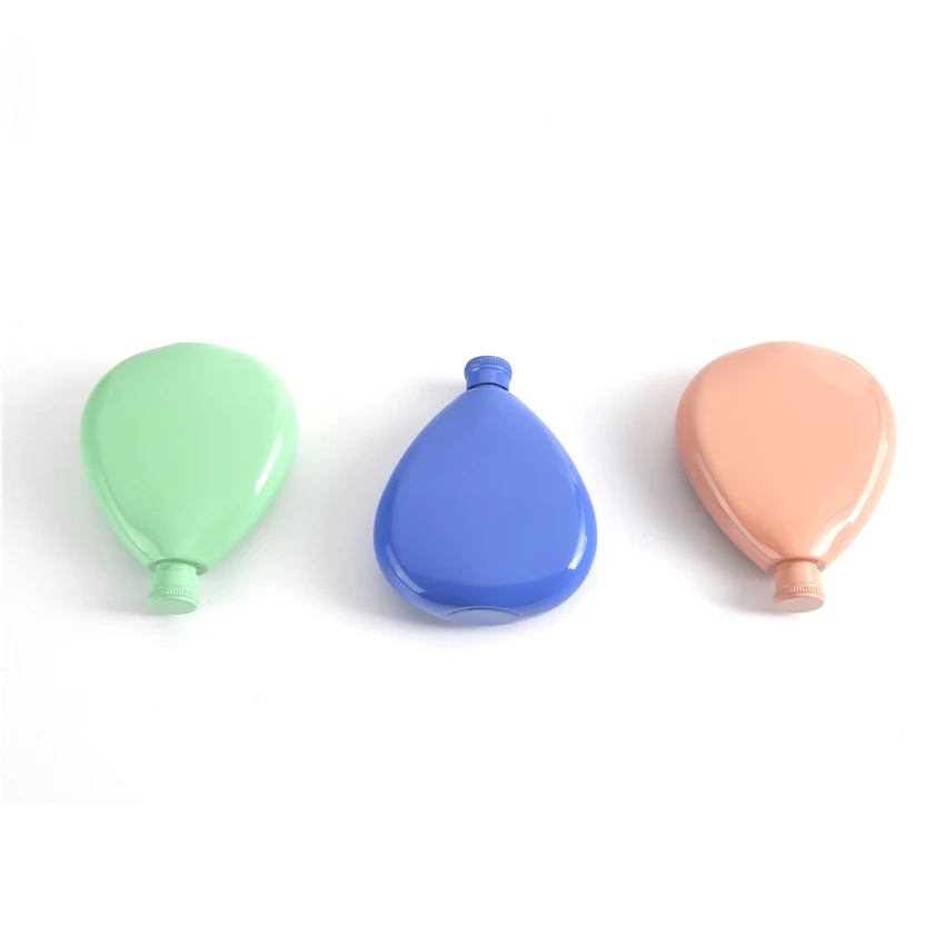 Высококачественный флакон для виски 6 унций фляга ярких цветов из нержавеющей