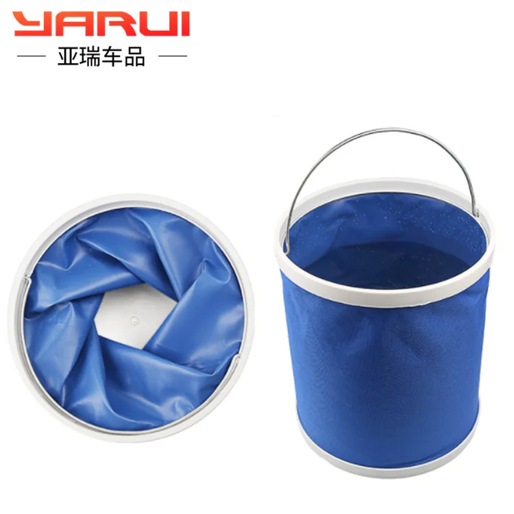 11Л ведро для мойки автомобилей Портативный складной телескопический Открытый