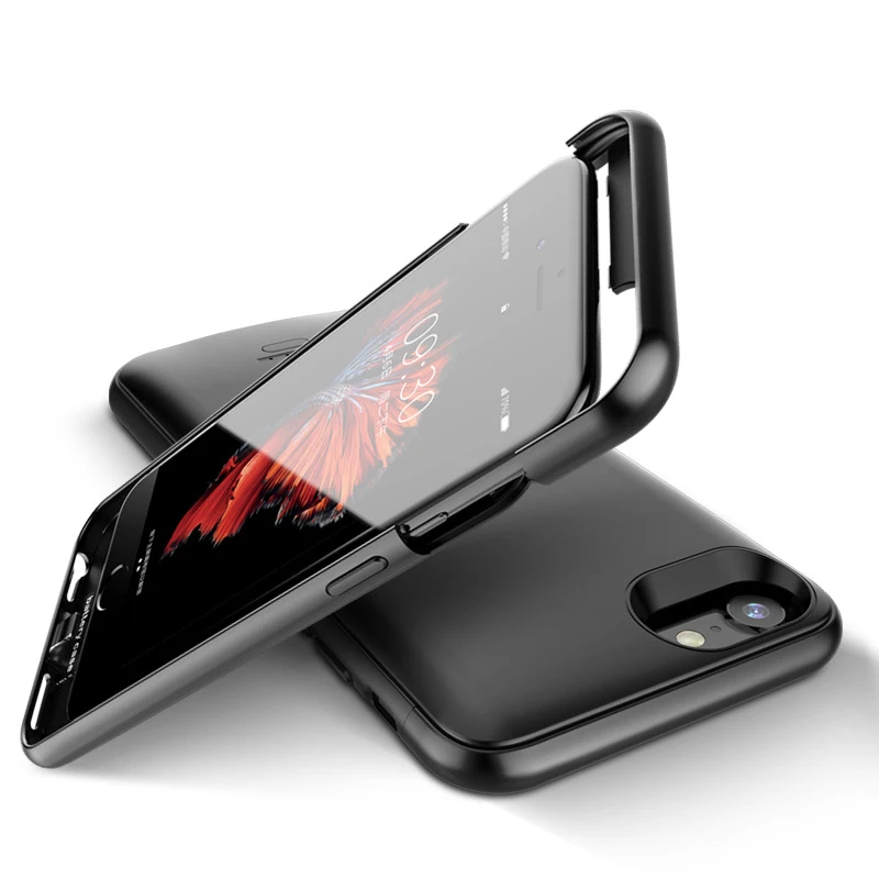 Чехол с зарядным устройством для iPhone 6 6s 7 8 plus чехол внешним аккумулятором X XR XS