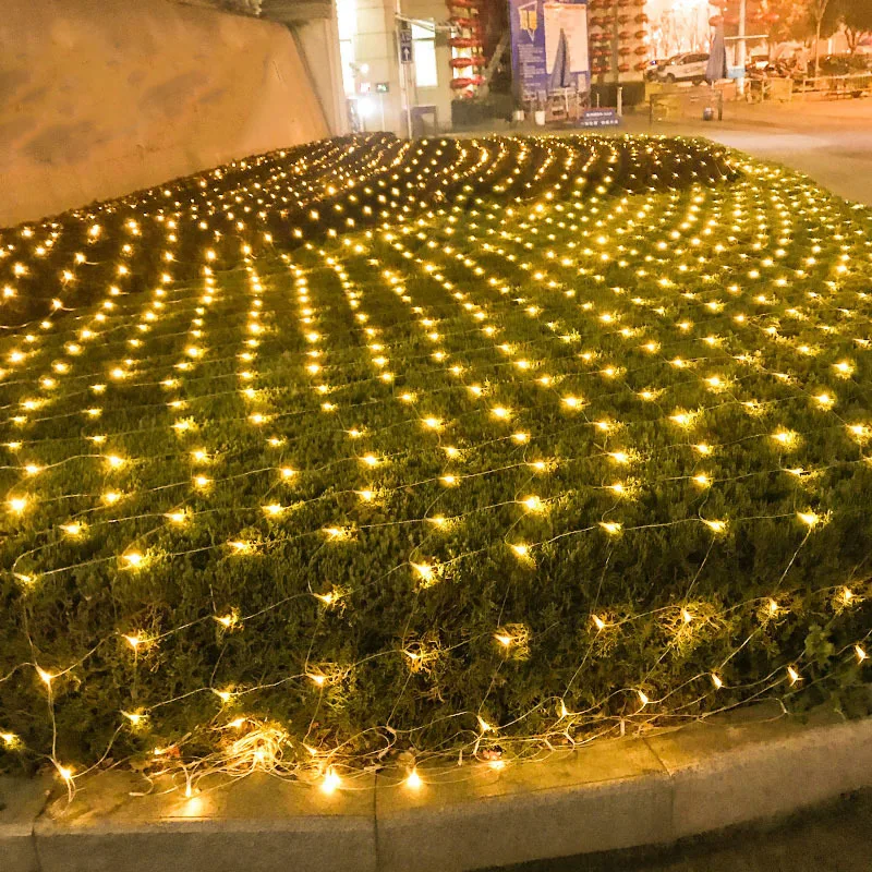 LED Сетка Строка светильник уличный вечерние Фея гирлянда ing жал для сада парка