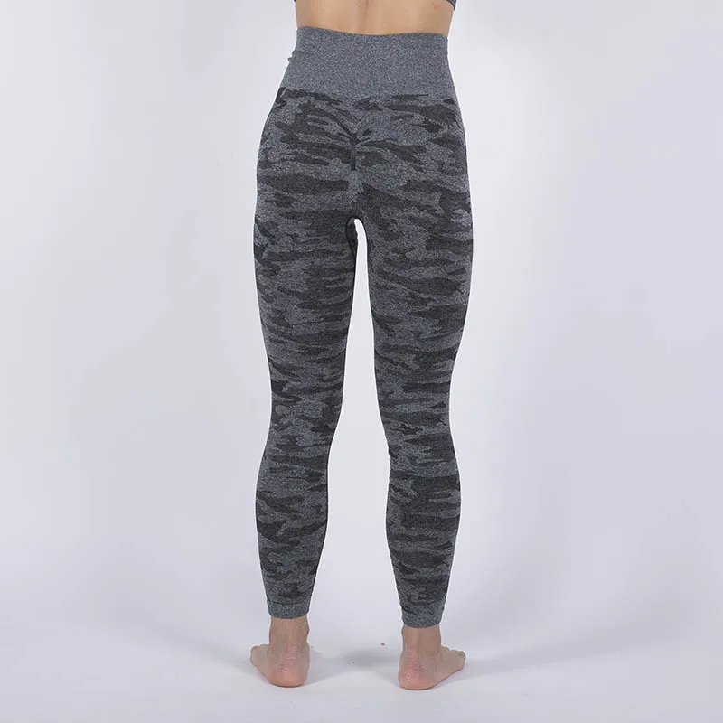 Женские Бесшовные Леггинсы с высокой талией Nessaj камуфляжные спортивные пуш-ап