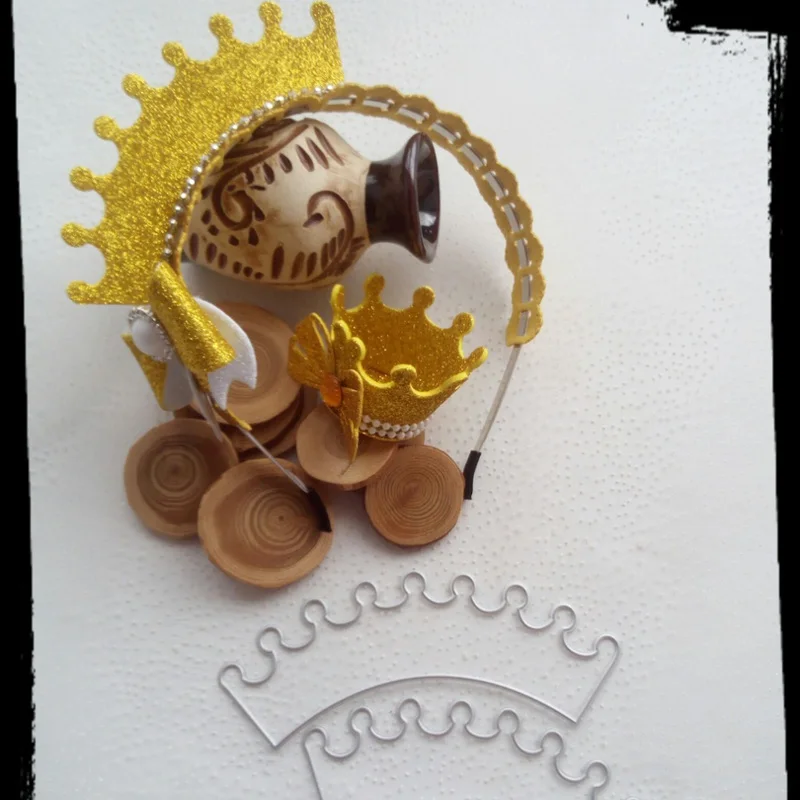 Новая изысканная корона металлические штампы для резки бумаги поделки шаблон
