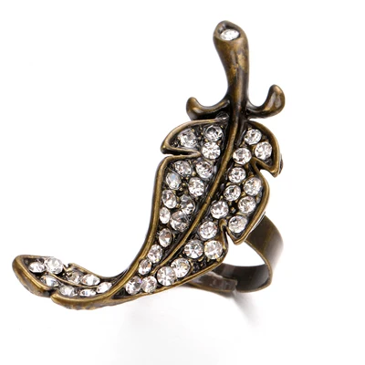 Бронзовое открытое кольцо с камнями Z