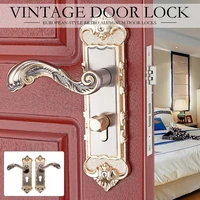 doorknob aluminum alloy home furnishing wooden doors retro furniture colour practical door lock handle bedroom kitchen