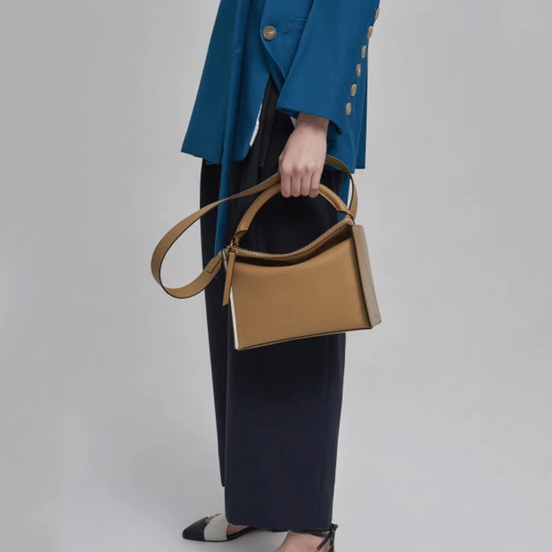 Роскошная кожаная сумка-бокс женские сумки дизайнерская модная сумка на плечо 2019