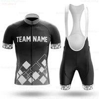 custom team name summer cycling clothing racing bicycle clothes suit quick dry mountain bike cycling jersey set ropa ciclismo