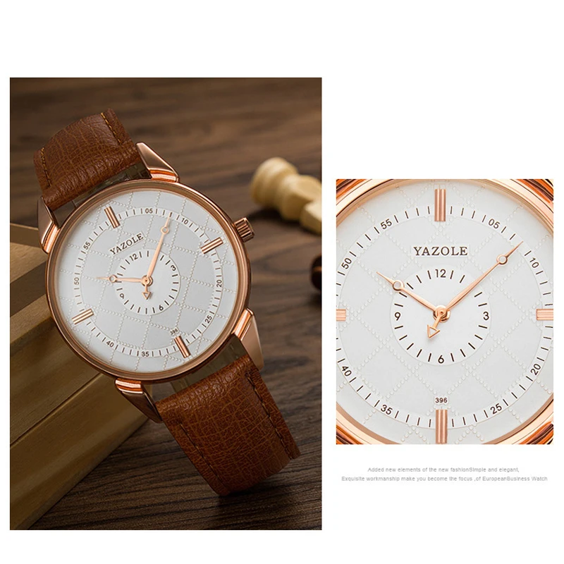 

YAZOLE Men's Watches Fashion Waterproof Quartz Men Wristwatch Clock Brand Hot Sales Watches For Men Luxury Relogio Masculino