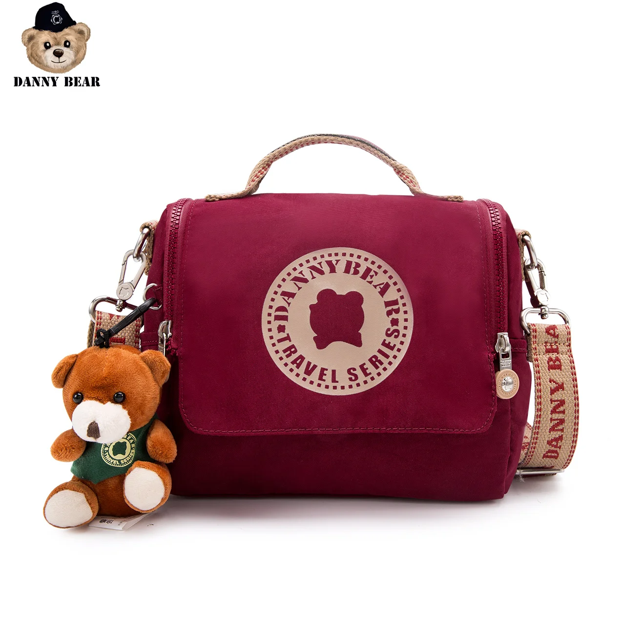 Модная однотонная сумка через плечо Дэнни медведь для женщин Повседневная