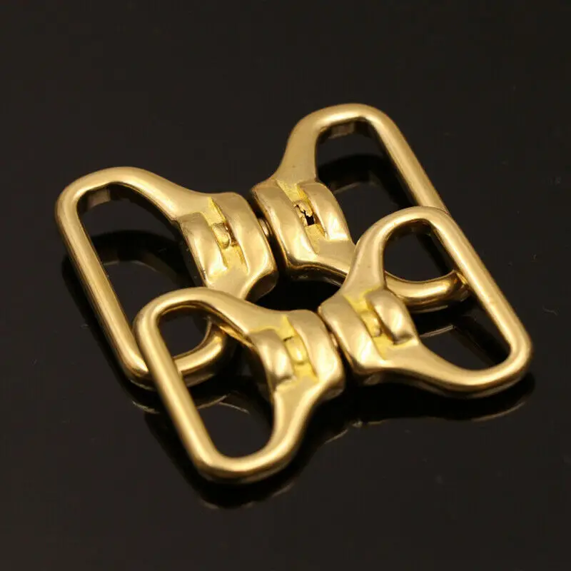 1 x латунный двухсторонний поворотный Коннектор с пряжкой для кожаного ремня