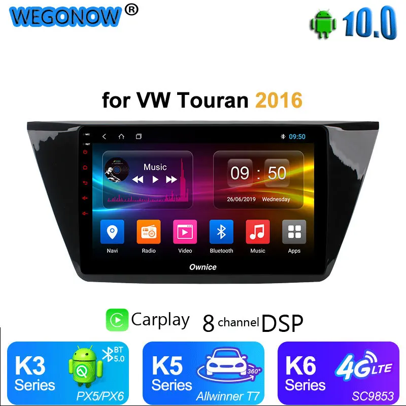 Ownice DSP carplay 8 Core android 10 автомобильный DVD Navi Радио плеер GPS 2 Гб Оперативная память