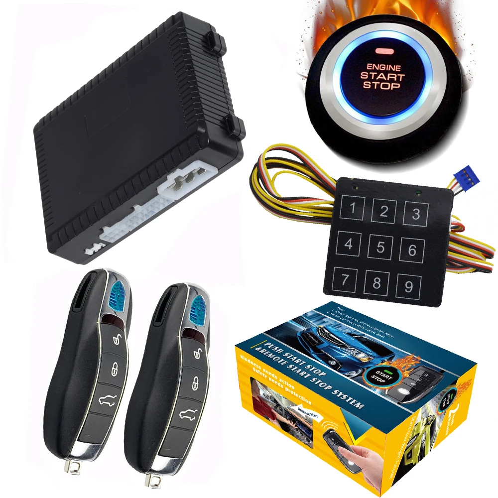 Cardot умный Бесключевой Запуск дистанционного запуска двигателя Pke остановка