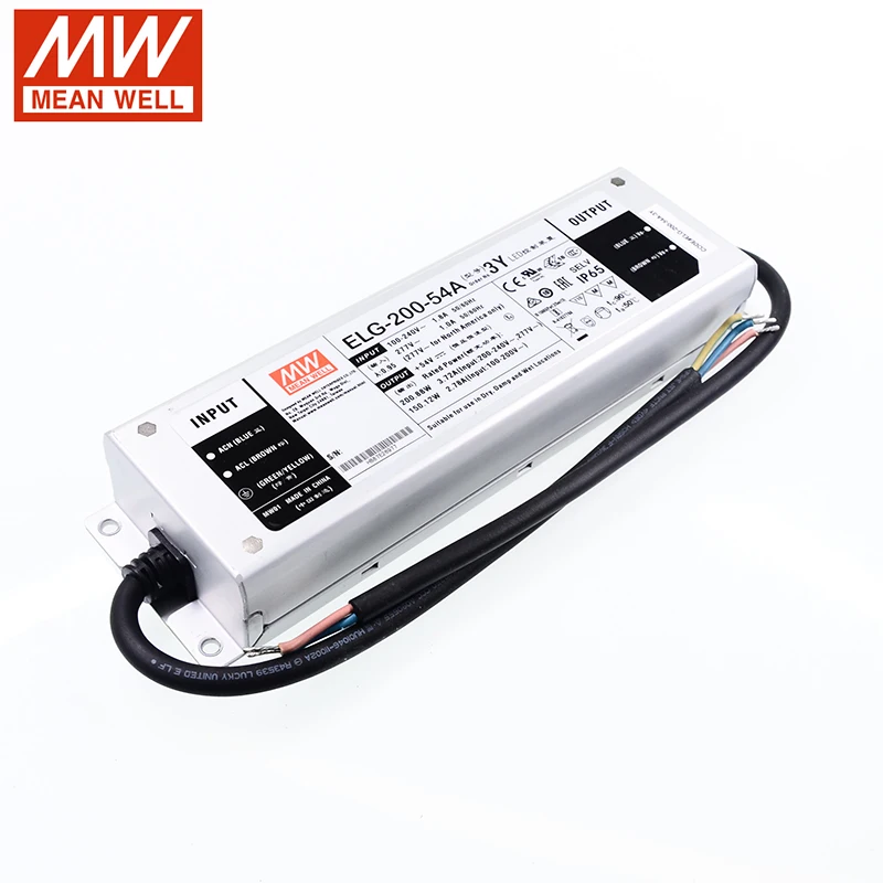 Умный регулируемый светодиодный источник питания Meanwell 200 Вт 110 А 54 в 220 В/200 В