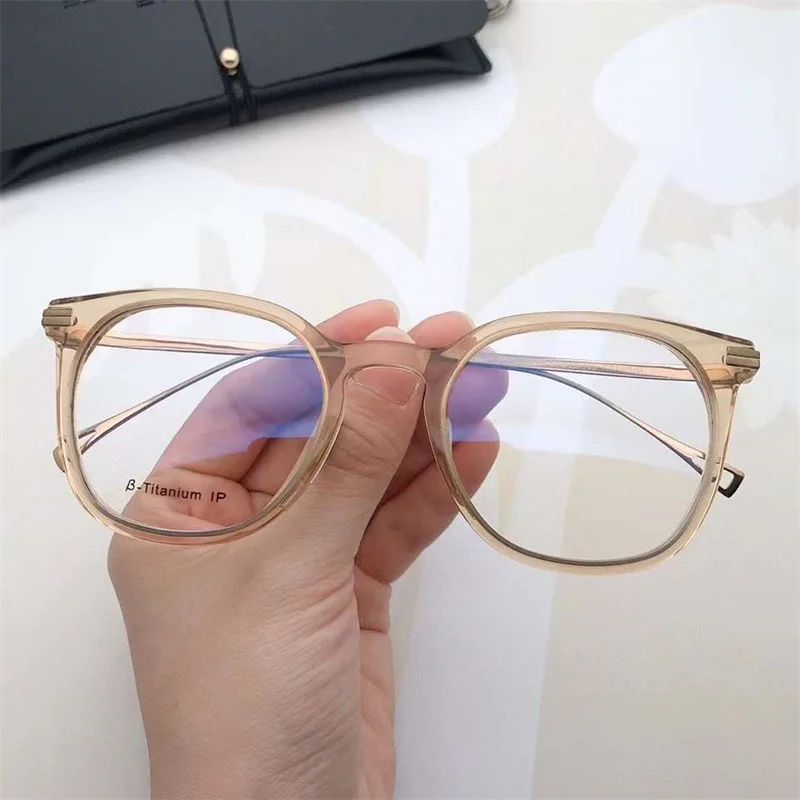 Очки по рецепту японский бренд ручной работы искусственные Ретро квадратные