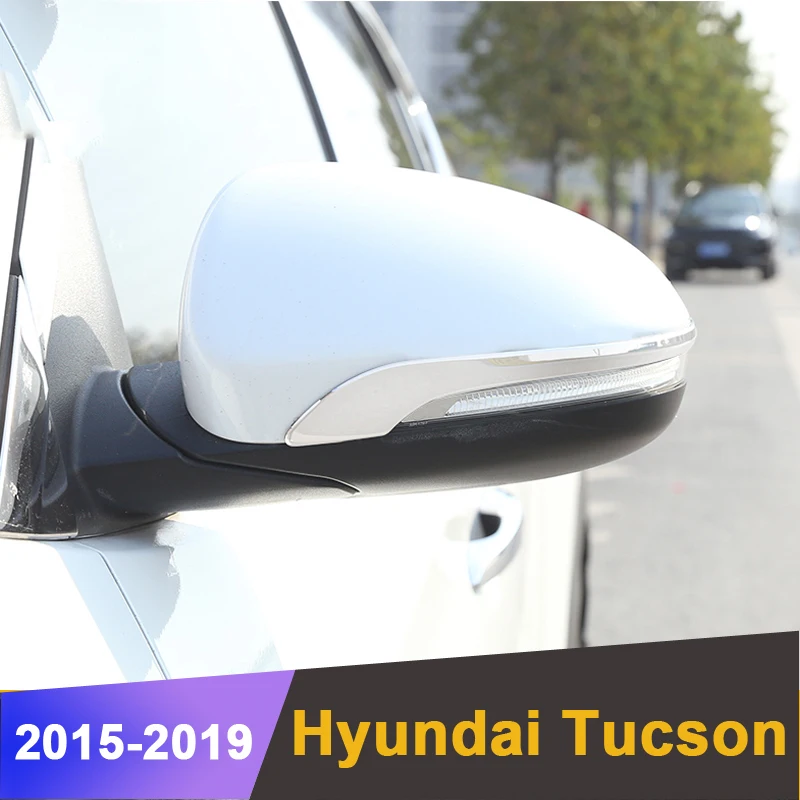 Автомобильная модель для Hyundai Tucson 2015 2017 2018 2019 боковая крышка из нержавеющей стали