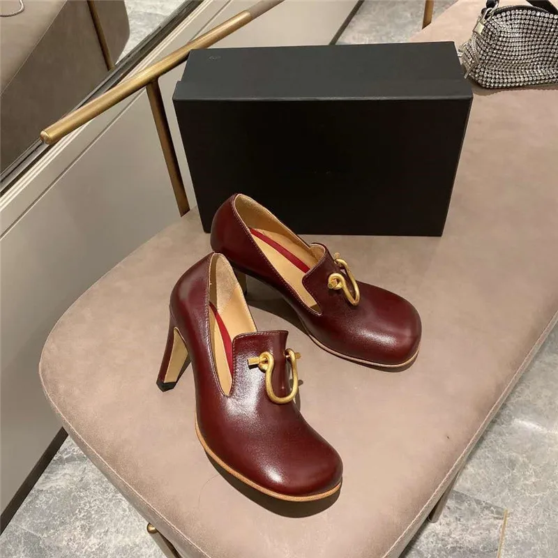 

Shoes Woman Thin High Heels Square Toe Gladiator Shoes Women Slip On Pumps