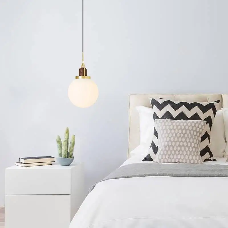 Nordic post-modern art bedside small chandelier personality simple bedroom study restaurant bar living room | Лампы и освещение