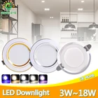 Светодиодный точечный светильник, 3 Вт, 5 Вт, 9 Вт, 12 Вт, 15 Вт, 18 Вт