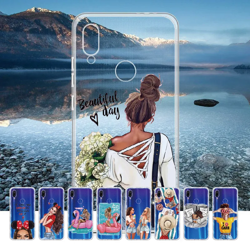 Модный Королевский Стильный чехол для девушек Xiaomi Mi Redmi Note 5 6 7 8 9 10 lite Pro Plus Мягкий