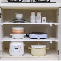 household adjustable kitchen wardrobe storage shelves clothing closet organizer wall mounted rack home appliance supplies tool