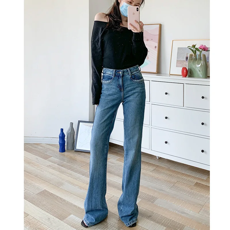 

Boyfriend Jeans High Waist Slim Fit Women Mom Denim Jeans Female Wide Leg Pants Women Skinny Y2k Vintage Streetwear Trousers