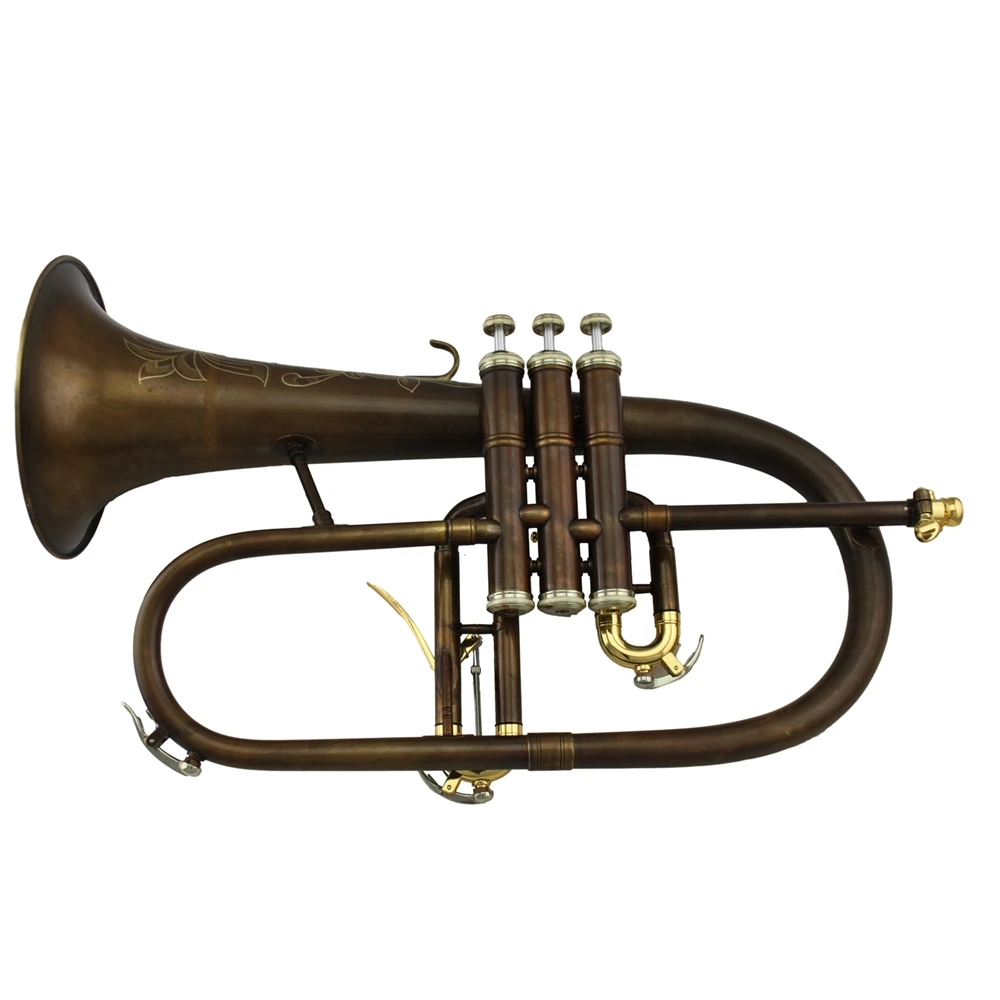 Профессиональный винтажный кофейный цвет тон Bb flugelhorn|Флюгельгорн| |