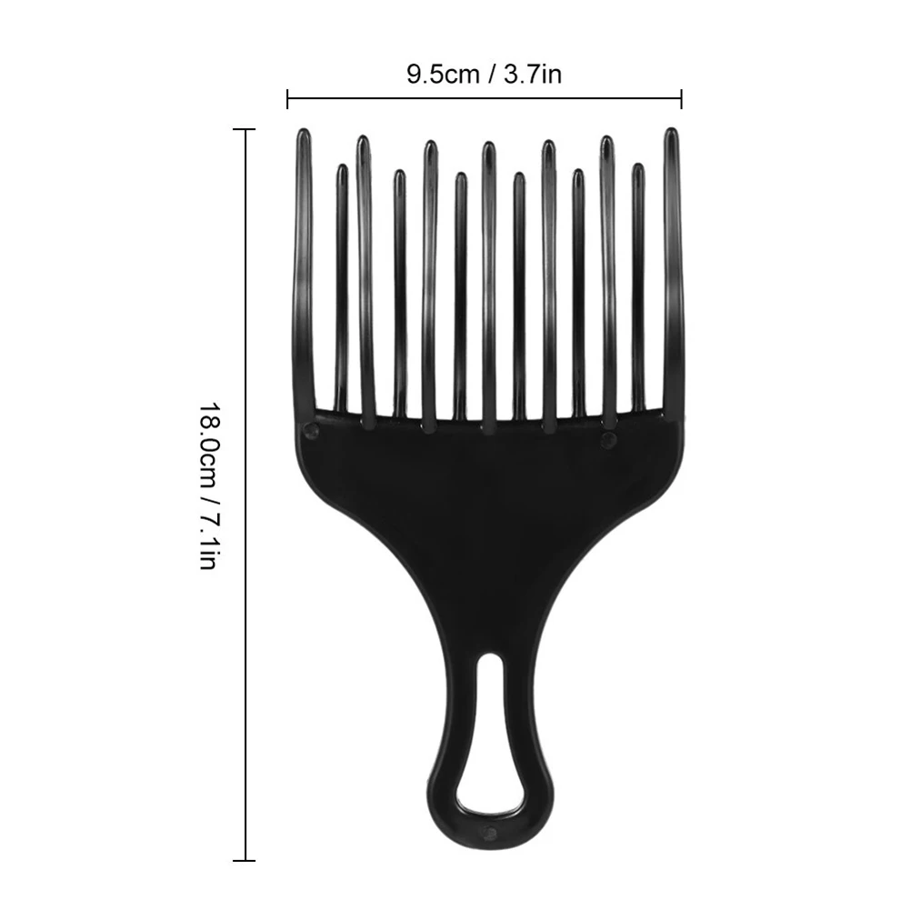 1/2pcs Pro Hairdressing Fork Comb Afro-comb Smooth Hair Styling Tools Plastic Wide Teeth Hairbrush Durable Hairstyle Accessories images - 6