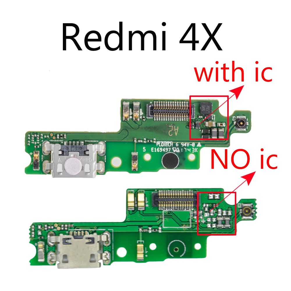 1 шт. USB зарядка для Xiaomi Redmi note 4 4X Pro 4A зарядный порт док разъем гибкий кабель|Шлейфы
