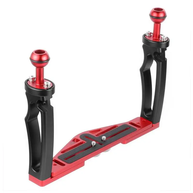 

Handheld Hand Grip Rig Underwater Scuba Diving Dive Tray Mount Dual handheld stand for GOPRO DJI and other sports cameras