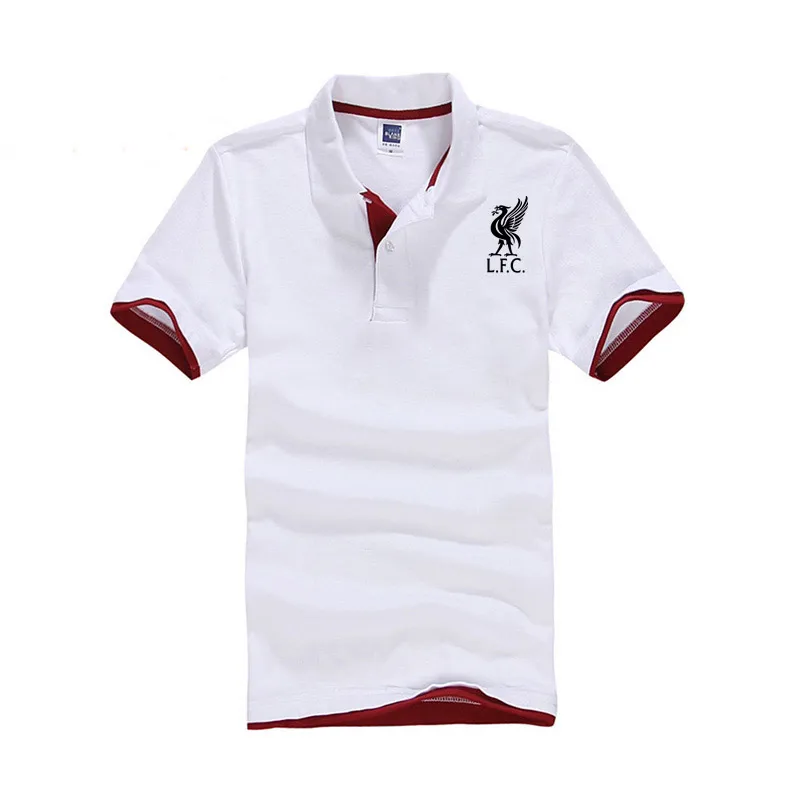 2019 новая хлопковая рубашка поло мужские бренды Ливерпуль футбол спортивная