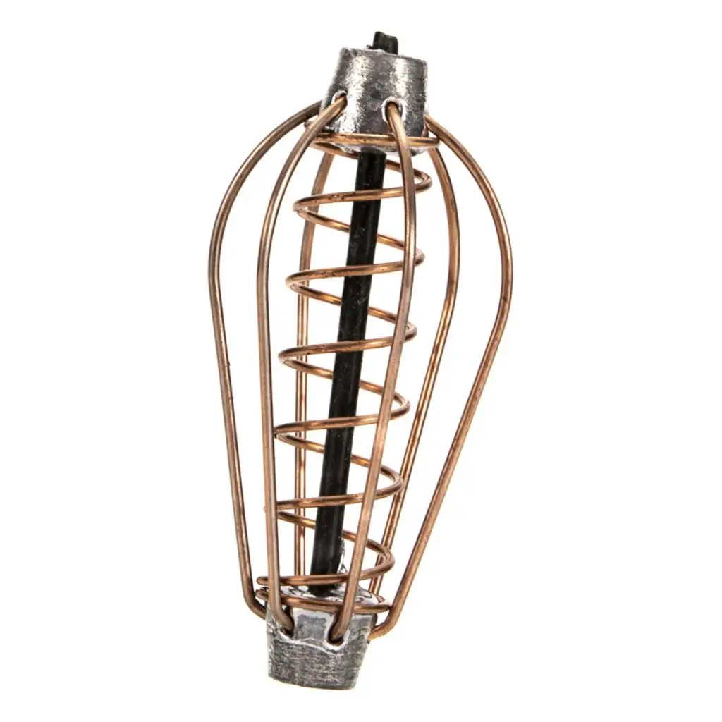 Медная пружинная рыболовная кормушка нагруженная катушка встроенные кормушки