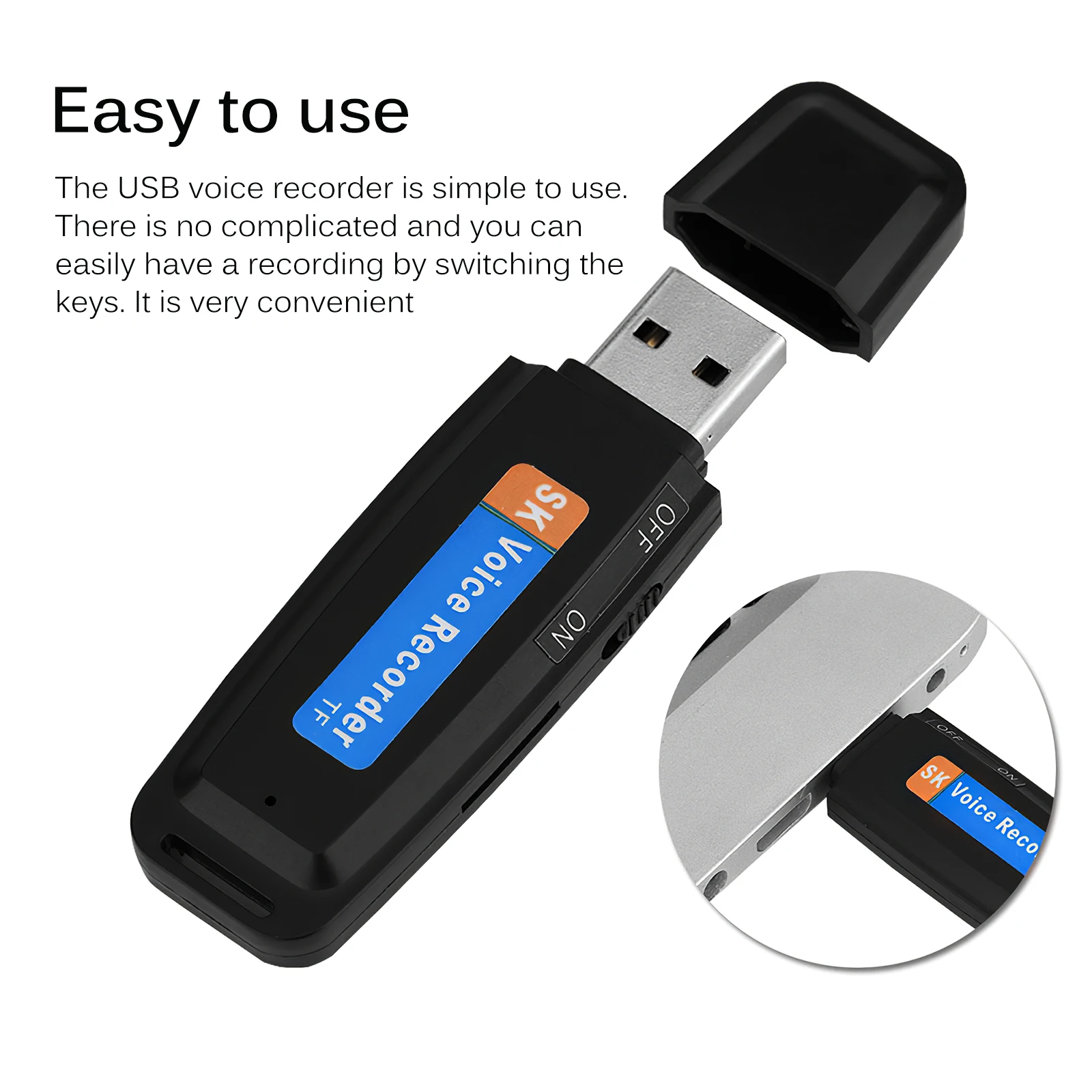 Portable USB Voice Recorder Long Working Time Pocket Dictaphone for Office Meetings Lectures Digital Audio | Компьютеры и офис