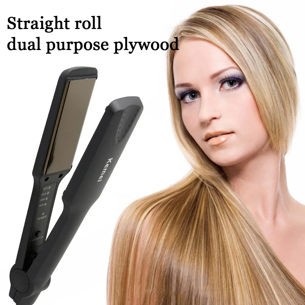 Выпрямитель для волос керамический утюжок укладки турмалин плоский с