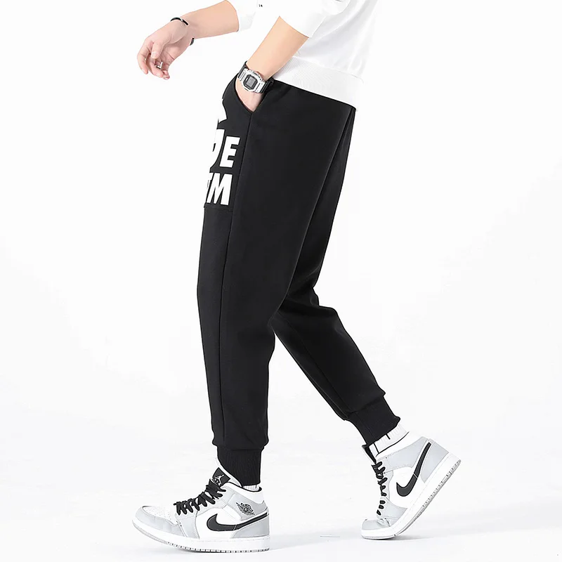 

Men's Winter Pants Classic sweatpants super Warm Thick Pants cashmere Trousers For Men fleece Male long outdoors Pants 1762