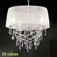 14 color lampshade chandelier fabric lampshade modern crystal chandeliers