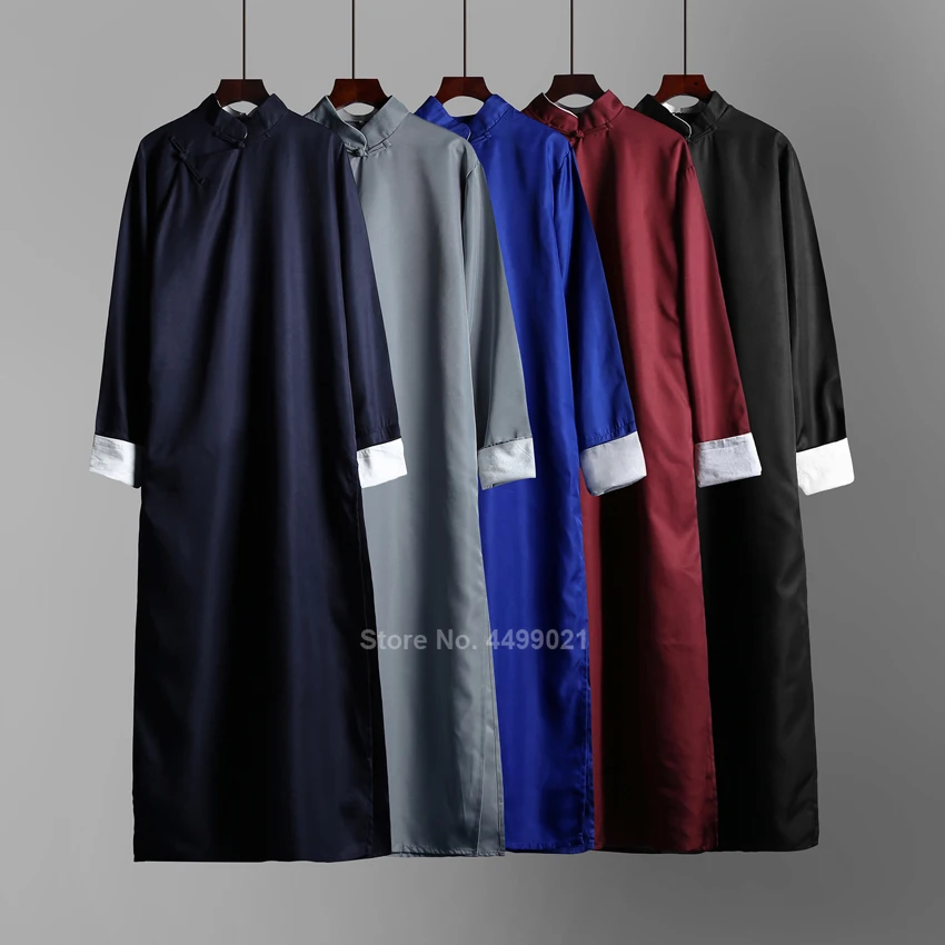 Мужские китайские традиционные платья перекрестие сценический костюм для сцены