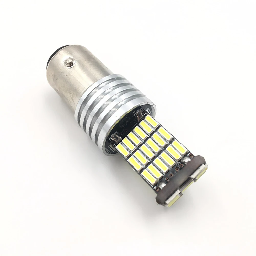 Автомобильная светодиодная лампа S25 4014 45 SMD 1157 BAY15D P21/5W 1016 с двойным контактом