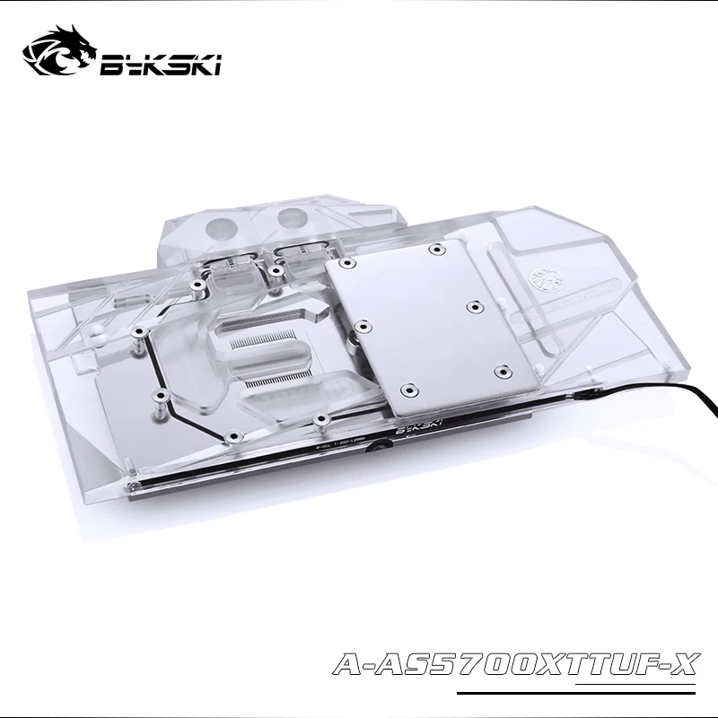 Водяной блок Bykski для ASUS TUF3 RX5700XT O8G GAMING OC полное покрытие медная фотовспышка 3