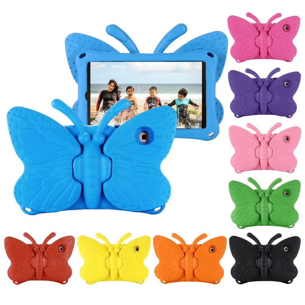 

3D бабочки Детский чехол для планшета Lenovo Tab M10 10,1 дюймов TB-X605L TB-X605F X605 EVA пены противоударный подставка чехол для планшета