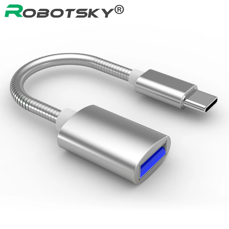 Адаптер Robotsky USB C OTG кабель Type папа-USB 3 0 мама Type-C адаптер для Samsung Huawei One Plus MacBook USBC |
