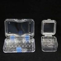 5pcs dental lab material dental tooth box with film high quality dental supply denture storage box membrane tooth box with hole